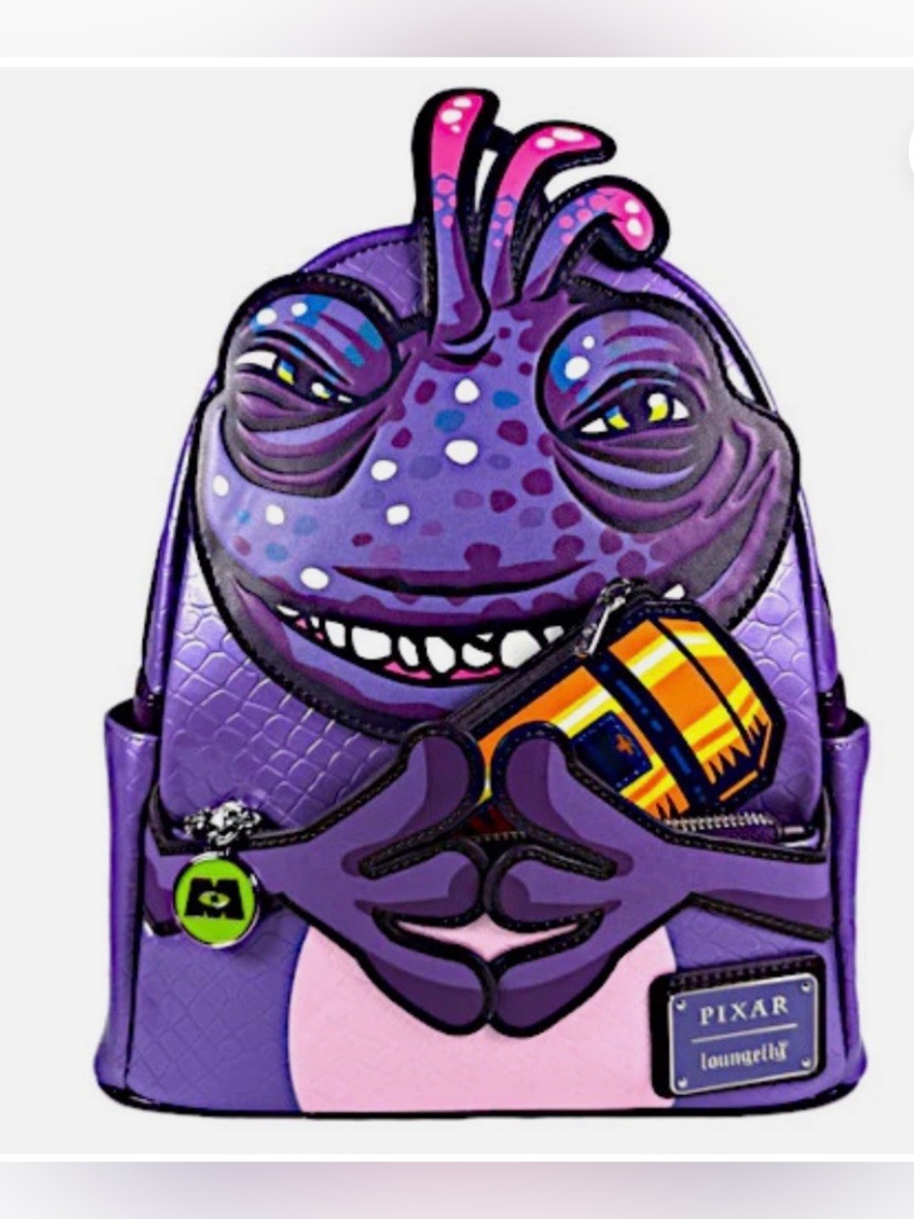 Loungefly Pixar Monsters Inc Randall Boggs Cosplay Mini Backpack Disney NWT
